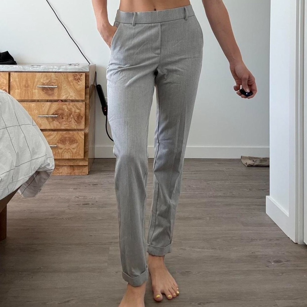 Gray Women's Tailored Pants